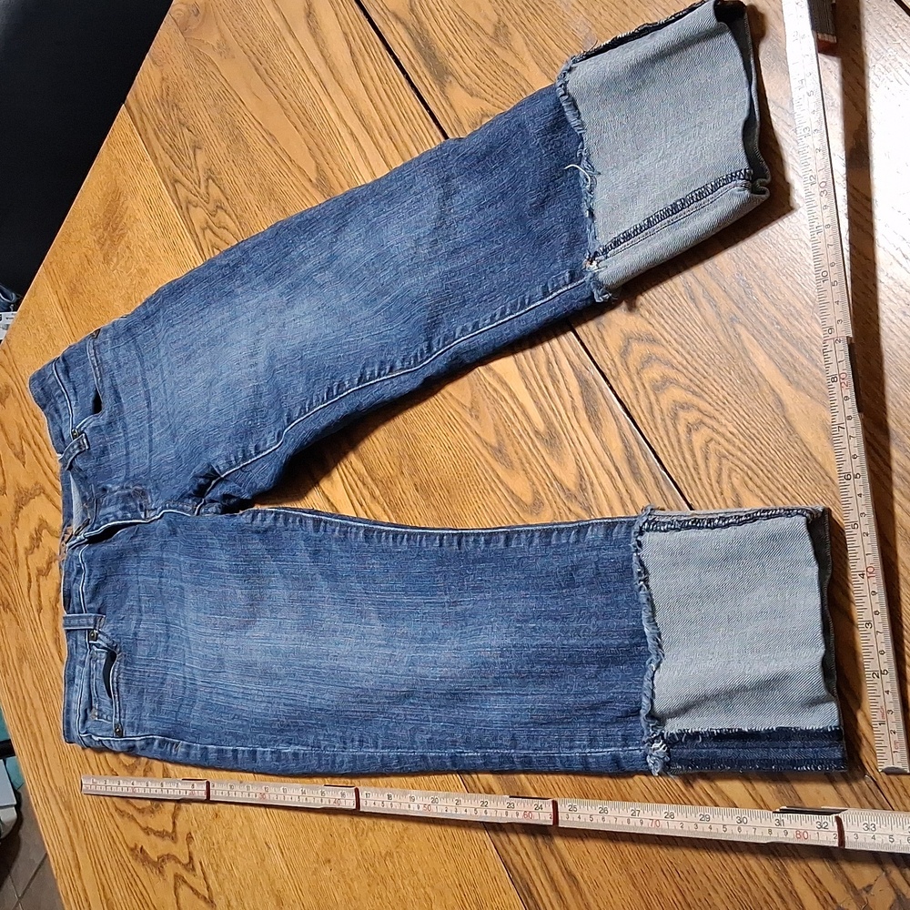 Kut from the Kloth Blue Cuffed Crop Jeans